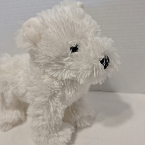 Manhattan Toy RUFFY White Westie Bichon Frise Puppy Dog Plush Pooch Party 9” - Picture 5 of 8